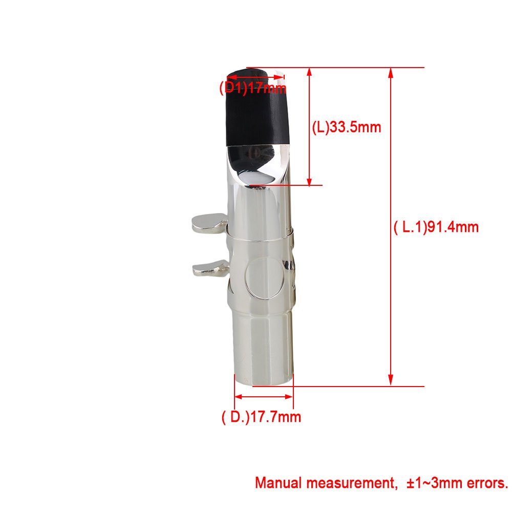 Amazon | Yibuy シルバー ＃7 アルトサックスマウスピース with